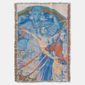 Alphonseミュシャポスターfor Sokolフェスティバル(1926) スローブランケット (正面縦)