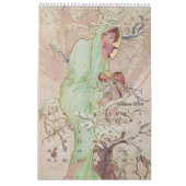 Alphonseミュシャ2025カレンダー カレンダー (1月 2026)