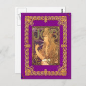 Alphonseミュシャ – ジョブ ポストカード (正面/裏面)