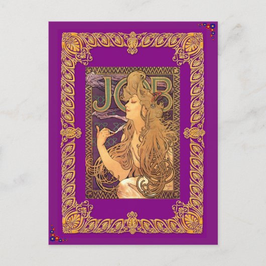 Alphonseミュシャ – ジョブ ポストカード (正面)