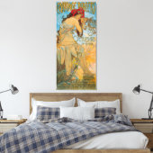 Alphonse社の車輌ディーラーミュシャ(1902) キャンバスプリント (インサイチュ (寝室))