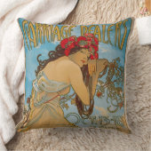 Alphonse社の車輌ディーラーミュシャ(1902) クッション (ブランケット)