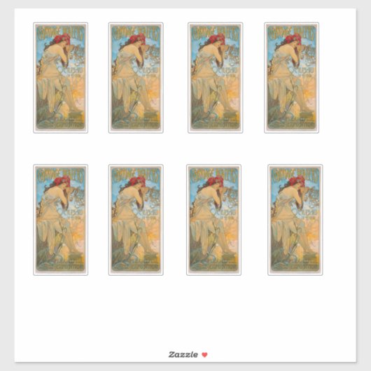 Alphonse社の車輌ディーラーミュシャ(1902) シール (シート)