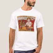 Alphonse ( Alfons )ミュシャ~ Waverley Cycles 1898 Tシャツ (正面)