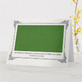 Alphonse Allais, April Fools，グリーン，抽象芸術・アート カード (黄色い花)