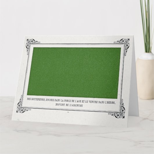 Alphonse Allais, April Fools，グリーン，抽象芸術・アート カード (正面)