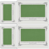 Alphonse Allais, April Fools，グリーン，抽象芸術・アート シール (正面)