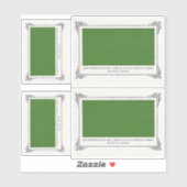 Alphonse Allais, April Fools，グリーン，抽象芸術・アート シール (シート)