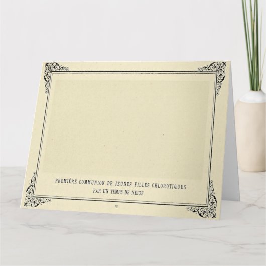 Alphonse Allais, April Fools,ホワイト,抽象芸術・アート カード (正面)