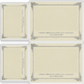 Alphonse Allais, April Fools,ホワイト,抽象芸術・アート シール (正面)