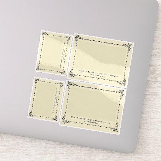 Alphonse Allais, April Fools,ホワイト,抽象芸術・アート シール (詳細)