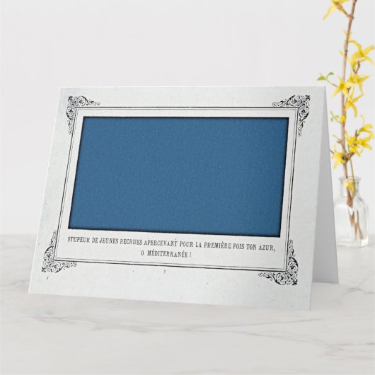 Alphonse Allais, April Foools, Blue, Alphonse Alla カード (黄色い花)