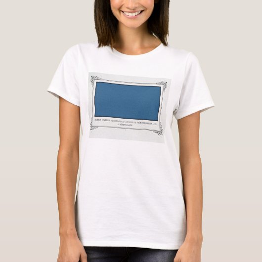 Alphonse Allais, April Foools, Blue, Alphonse Alla Tシャツ (正面)
