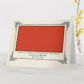 Alphonse Allais, April Foools, Red, Alphonse Allai カード (黄色い花)