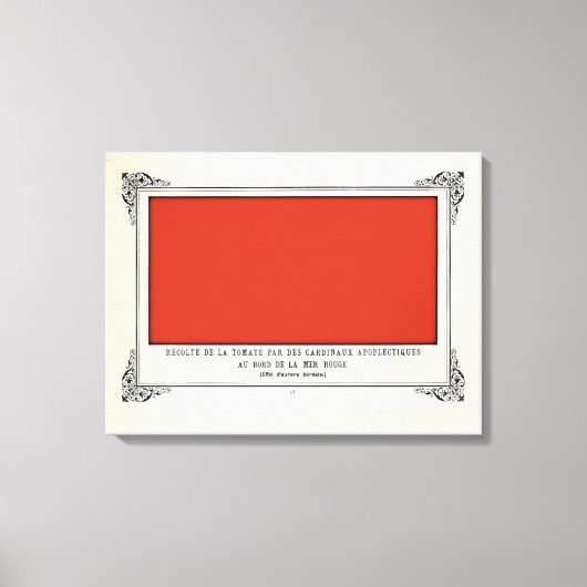 Alphonse Allais, April Foools, Red, Alphonse Allai キャンバスプリント (正面)