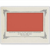 Alphonse Allais, April Foools, Red, Alphonse Allai シール (正面)