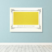 Alphonse Allais, April Foools, Yellow, Alphonse Al キャンバスプリント (インサイチュ (ウッドフロア))