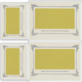 Alphonse Allais, April Foools, Yellow, Alphonse Al シール (正面)