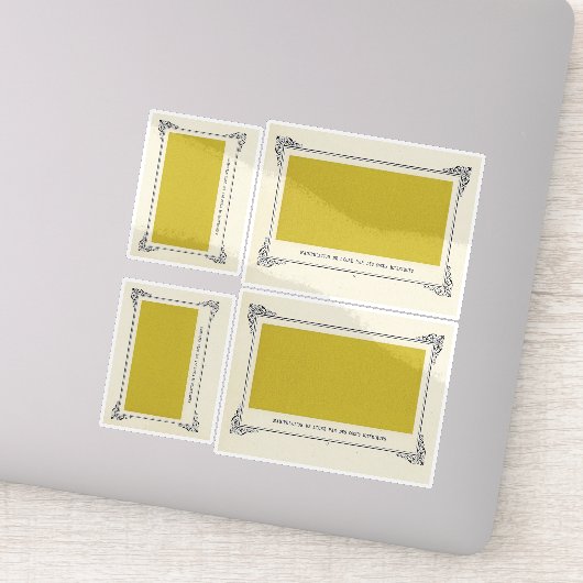 Alphonse Allais, April Foools, Yellow, Alphonse Al シール (詳細)