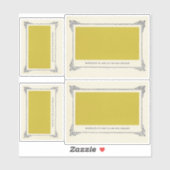 Alphonse Allais, April Foools, Yellow, Alphonse Al シール (シート)