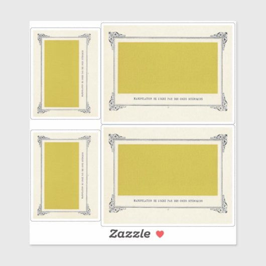 Alphonse Allais, April Foools, Yellow, Alphonse Al シール (シート)