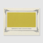 Alphonse Allais, April Foools, Yellow, Alphonse Al マグネット招待状 (正面)