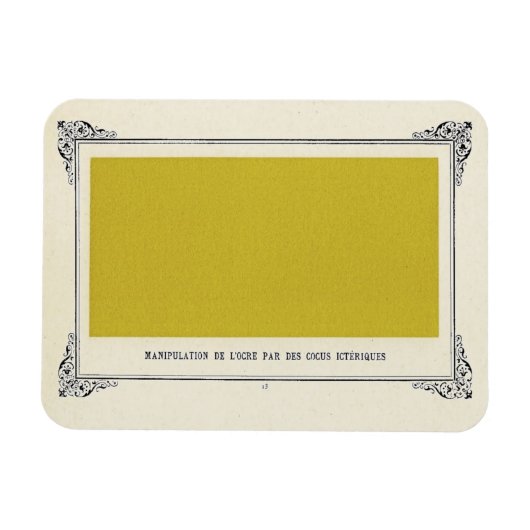 Alphonse Allais, April Foools, Yellow, Alphonse Al マグネット (横)