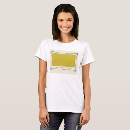 Alphonse Allais, April Foools, Yellow, Alphonse Al Tシャツ (正面フル)