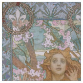 Alphonse Maria Mucha – Jugendstil Art nouveau DIY ファブリック (クローズアップ)