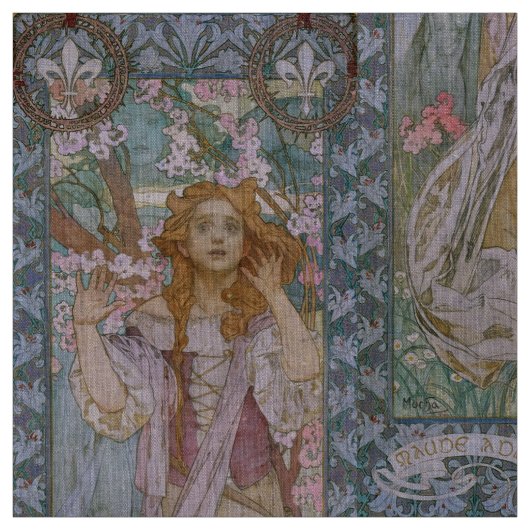 Alphonse Maria Mucha – Jugendstil Art nouveau DIY ファブリック (見本)
