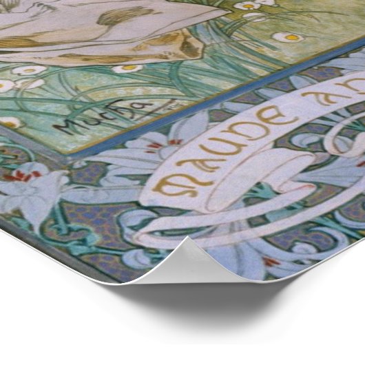 Alphonse Maria Mucha – Maude Adams as Joan of Arc ポスター (角)