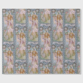 Alphonse Maria Mucha – White Star Jugendstil Art ラッピングペーパー (フラット)