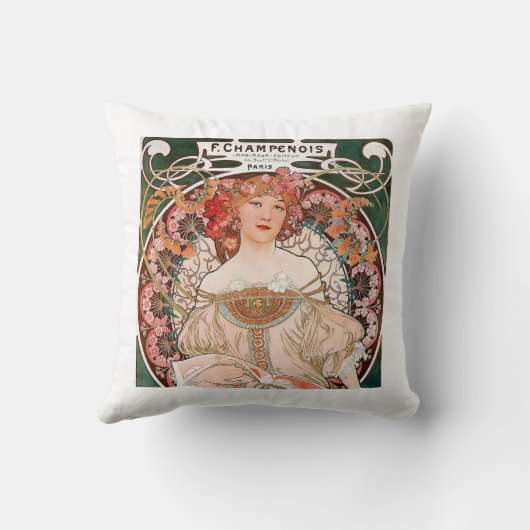 Alphonse Mucha クッション (裏面)