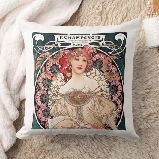 Alphonse Mucha クッション (ブランケット)