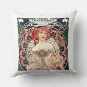 Alphonse Mucha クッション (裏面)