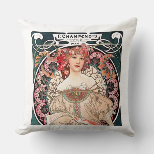 Alphonse Mucha クッション (正面)