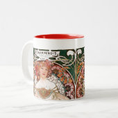 Alphonse Mucha ツートーンマグカップ (正面左)
