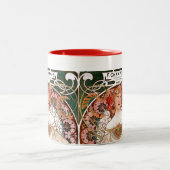 Alphonse Mucha ツートーンマグカップ (中央)