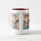 Alphonse Mucha ツートーンマグカップ (正面左)