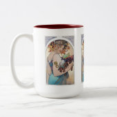 Alphonse Mucha ツートーンマグカップ (左)