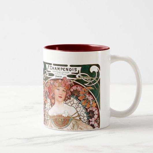 Alphonse Mucha ツートーンマグカップ (右)
