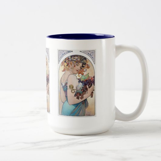 Alphonse Mucha ツートーンマグカップ (右)