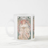 Alphonse Mucha フロストグラスマグカップ (左)