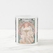 Alphonse Mucha フロストグラスマグカップ (中央)