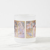 Alphonse Mucha フロストグラスマグカップ (中央)