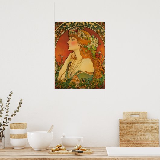 Alphonse Mucha ポスター (キッチン)
