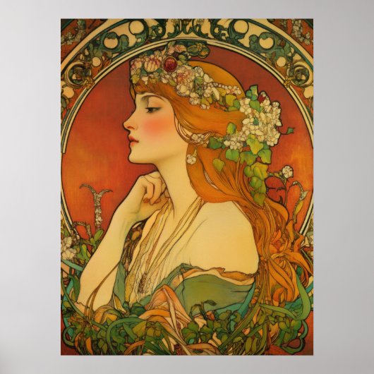 Alphonse Mucha ポスター (正面)