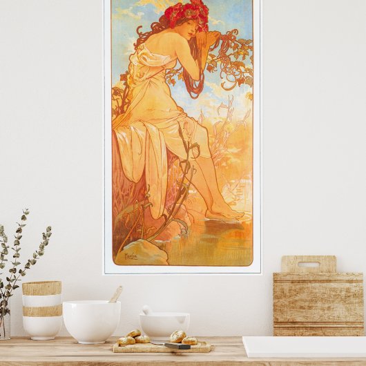 Alphonse Mucha ポスター (キッチン)