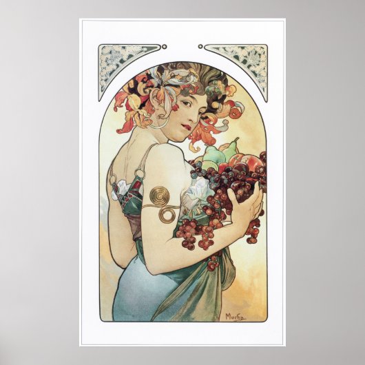 Alphonse Mucha ポスター (正面)