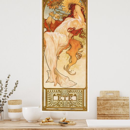 Alphonse Mucha ポスター (キッチン)